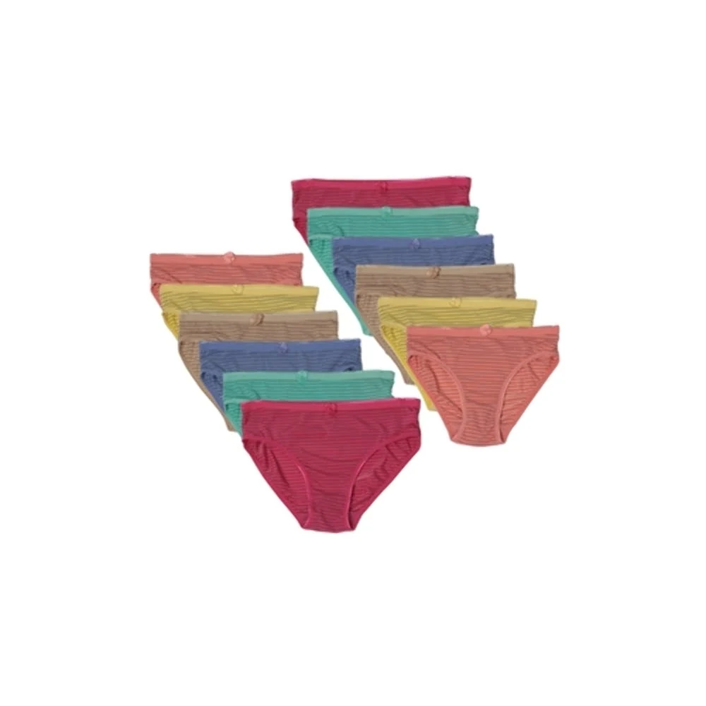 Women's Nylon/Spandex Panties - Assorted Stripes Sizes 8-10, custom women's shirt with logo imprint 1