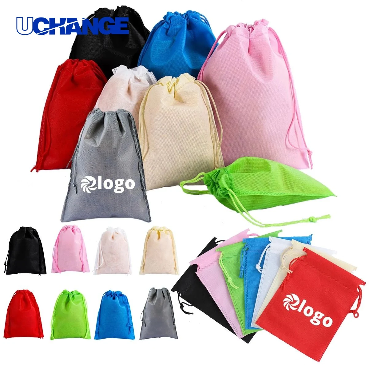 Non-Woven Drawstring Backpack Organizer 13.8" x 17.8" 1
