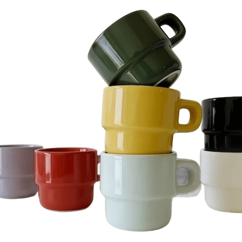 Stackable Ceramic Milk Mug 1