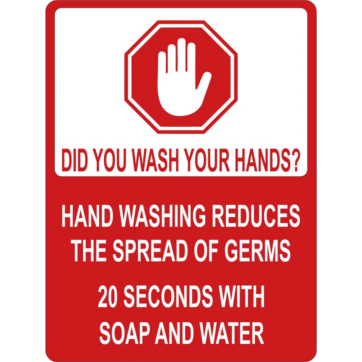 4" - Did You Wash Your Hands? Sticker 1