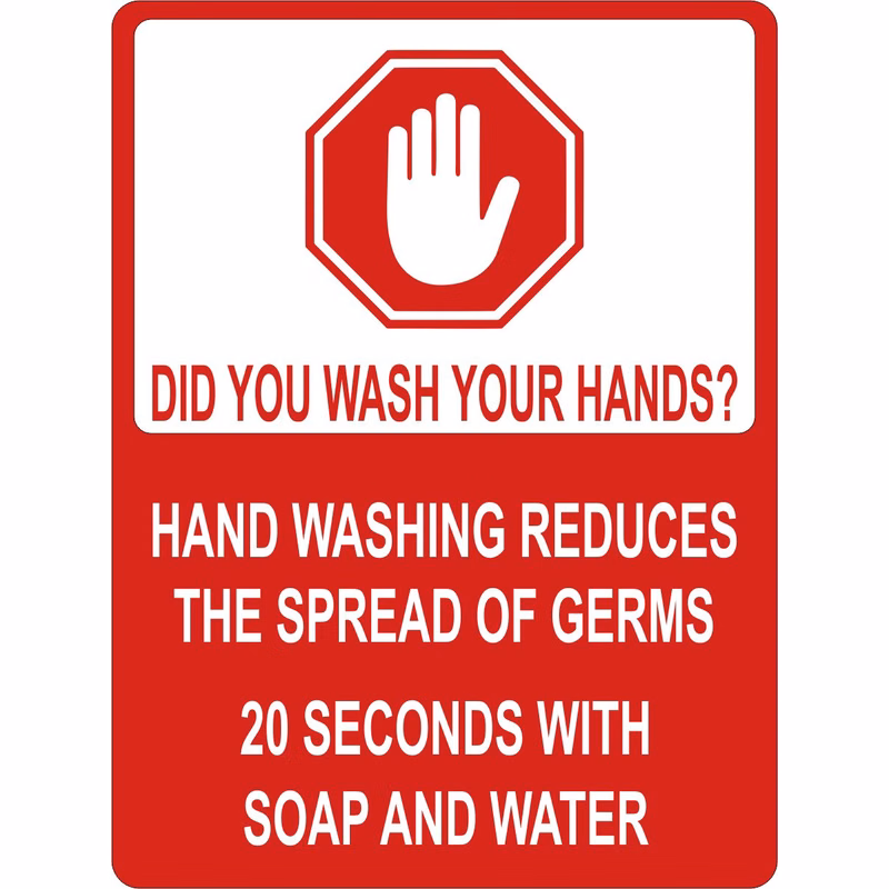 4" - Did You Wash Your Hands? Sticker