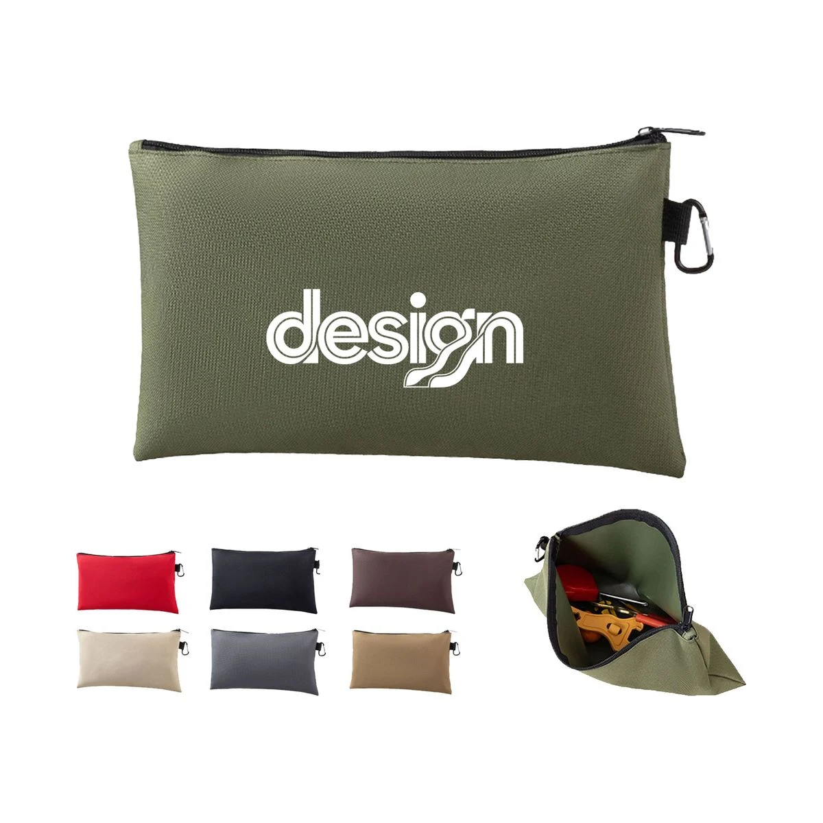 Canvas Pouch with Zip 1
