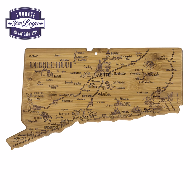 Destination Connecticut Cutting & Serving Board