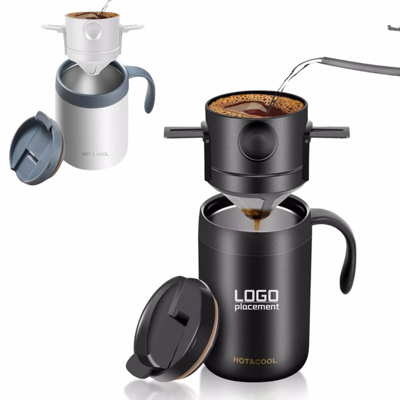 Pour - Over Coffee Mug Thermal Insulation Office Brew