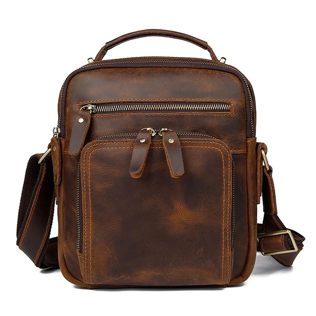 Leather Wearable backpack 1