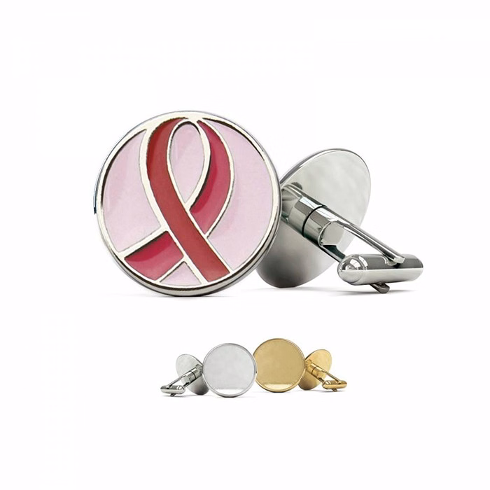 Cuff Links with Soft Enamel Lapel Pin (Up to 0.5 in)