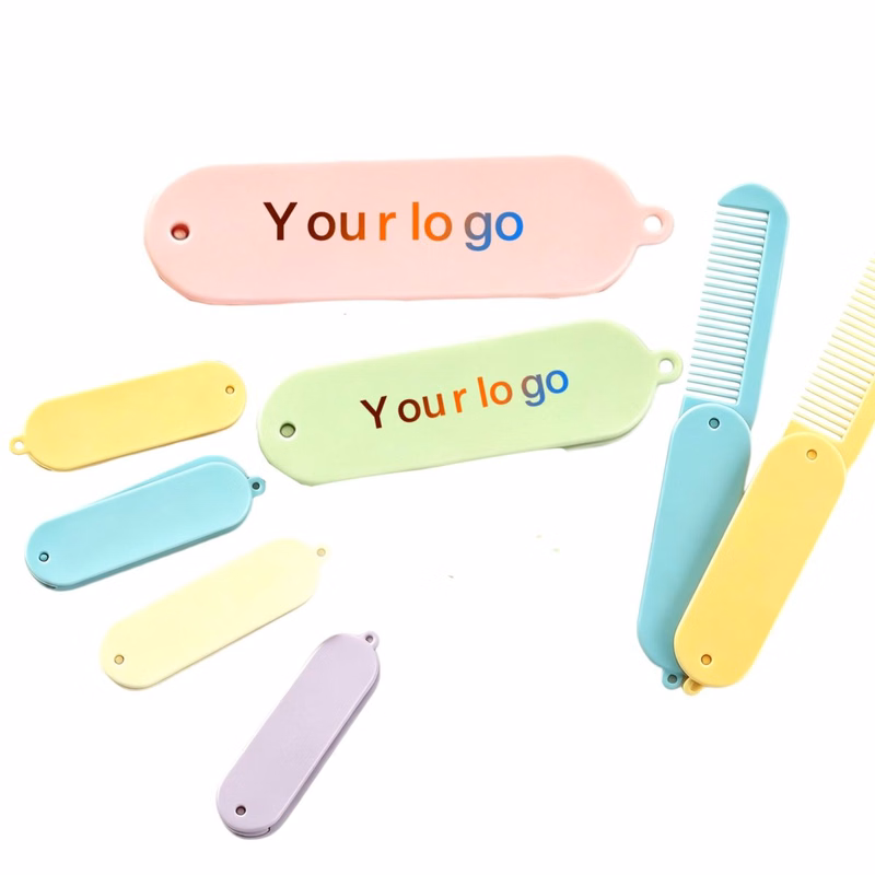 Mini Foldable Plastic Hair Comb