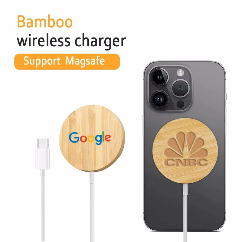 Bamboo Magnetic Wireless Charger 15W
