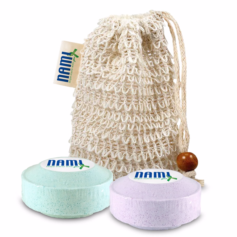 Loofah Bag with 2 Shower Steamers