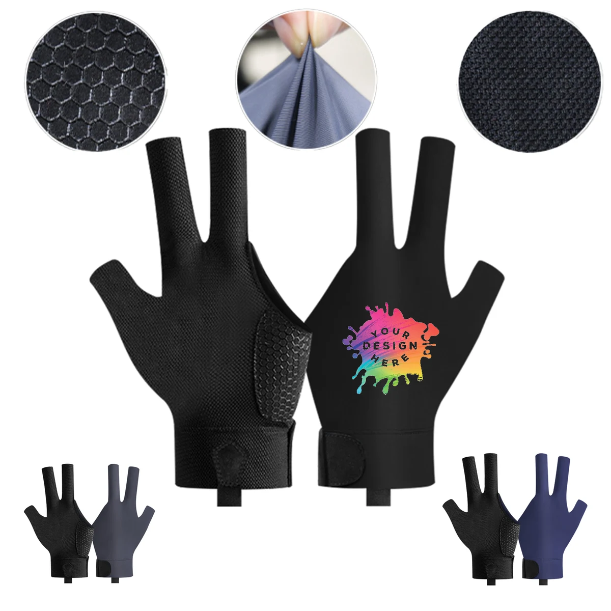 Breathable Left Handed Single Billiard Glove MOQ 50 1