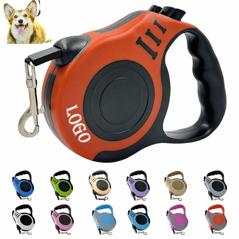 ?Multi-Functional Dog Leash| ABS+ Nylon Retractable 10ft/16ft & ?Ergonomic Design