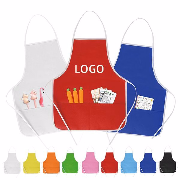 Children's Non Woven Apron W/ Front Pockets