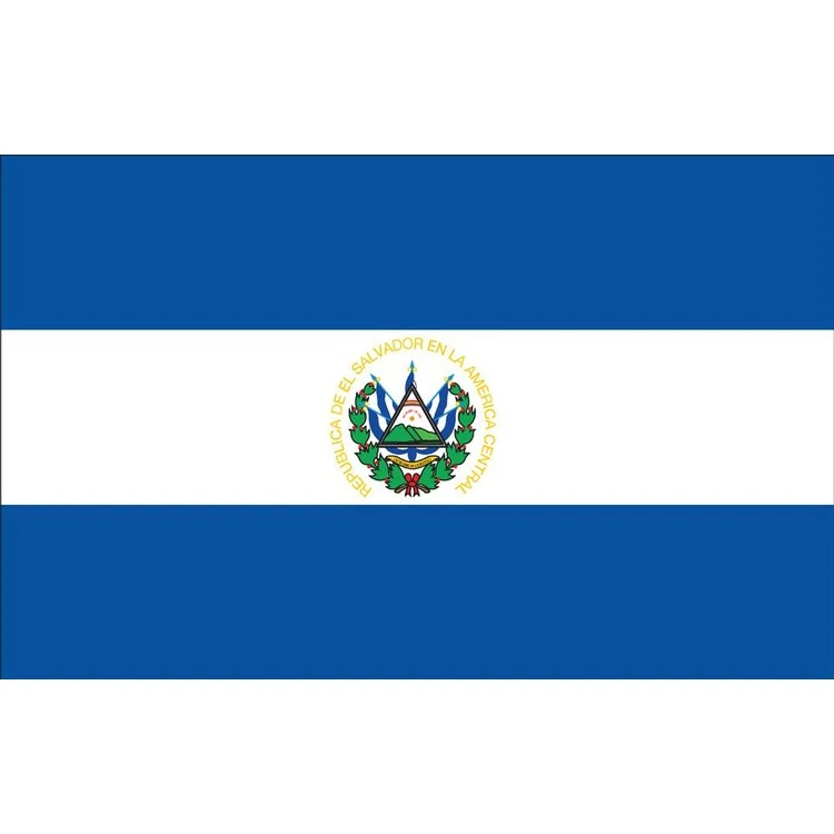El Salvador Flag - 5' x 8' - Nylon without Seal 1