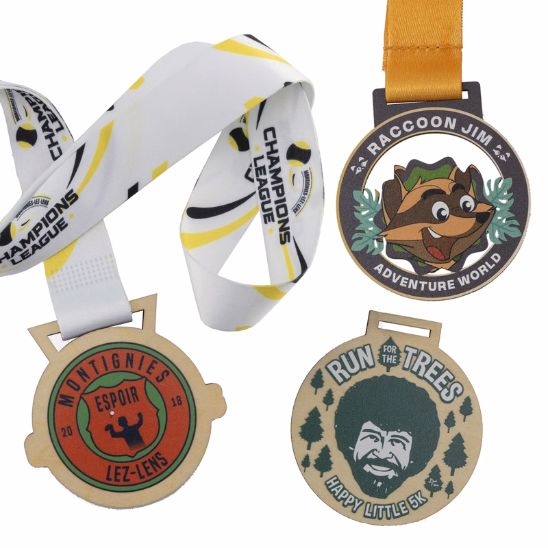 Custom Wood Medals Full Color (2")