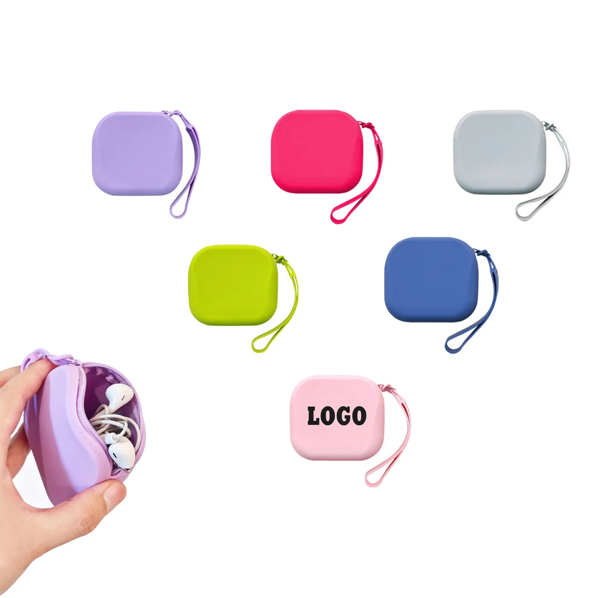 Portable Silicone Earphone & Coin Organizer 1