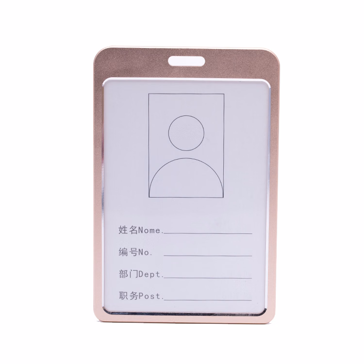 Aluminum ID Badge Holder