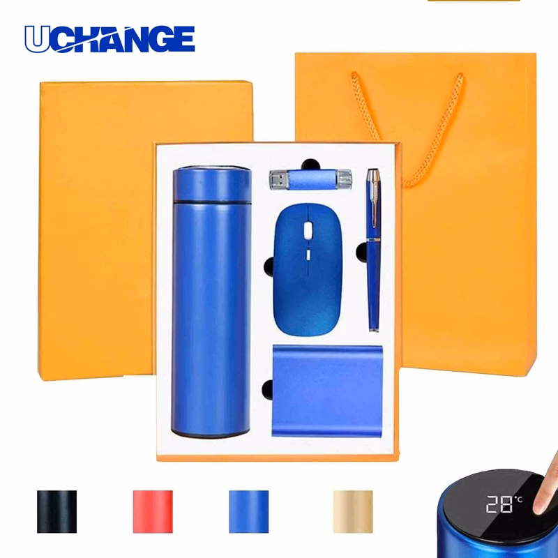 Multi-Item Gift Set with Thermos and Tech Accessories