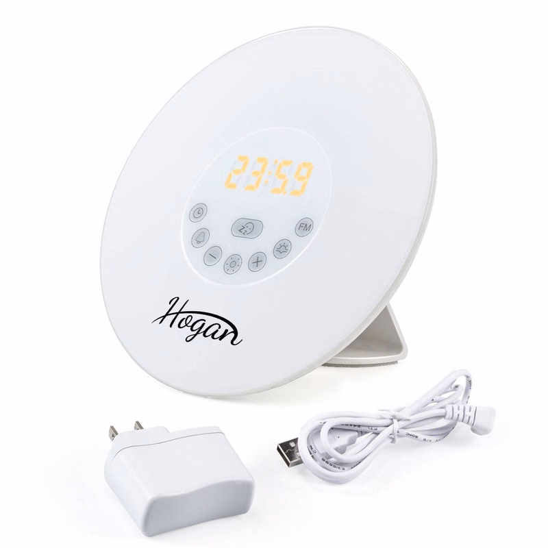 Sunrise Wake Up Clock FM Radio With Light