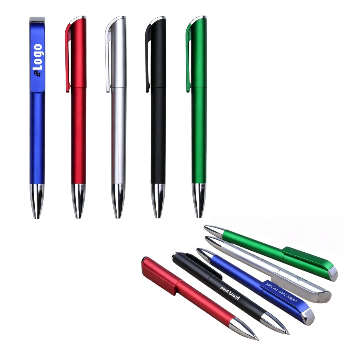 Rotating Ballpoint Pen, custom pen with logo imprint 1
