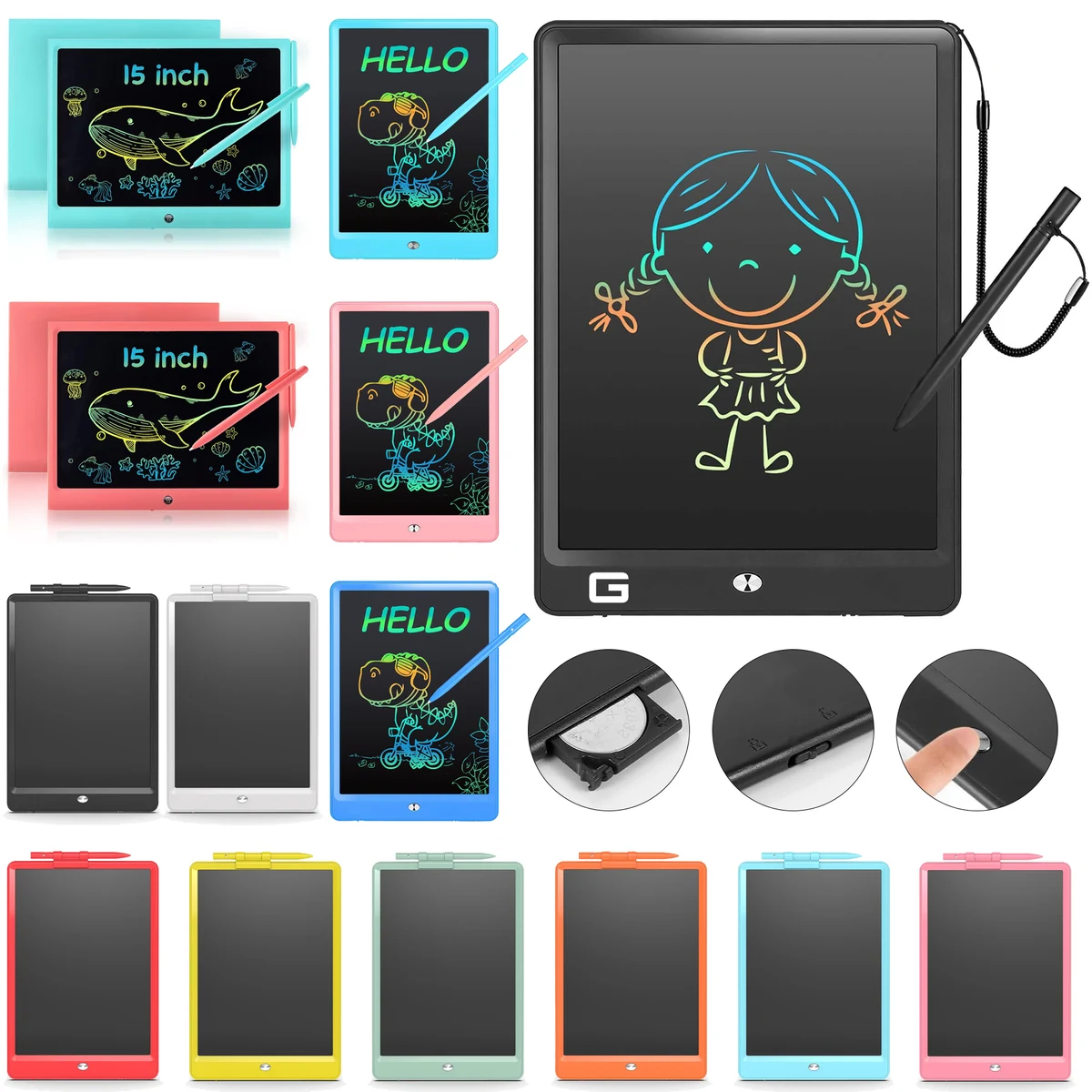 LCD Writing Tablet for Kids 1
