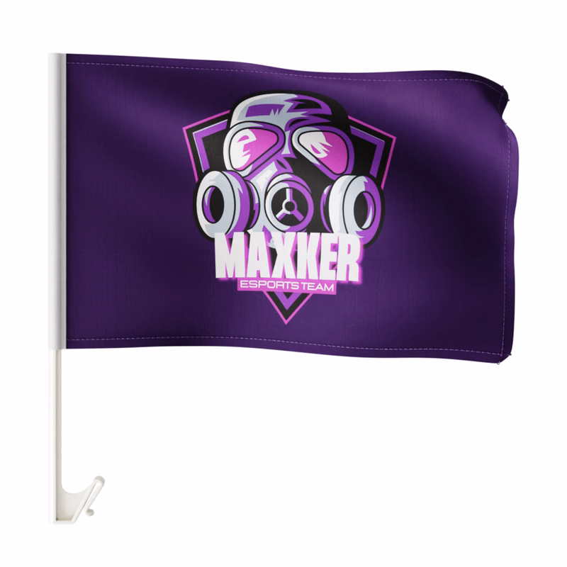 Basic Car Flag 11"x17" with 17.5" Upgraded Basic Pole