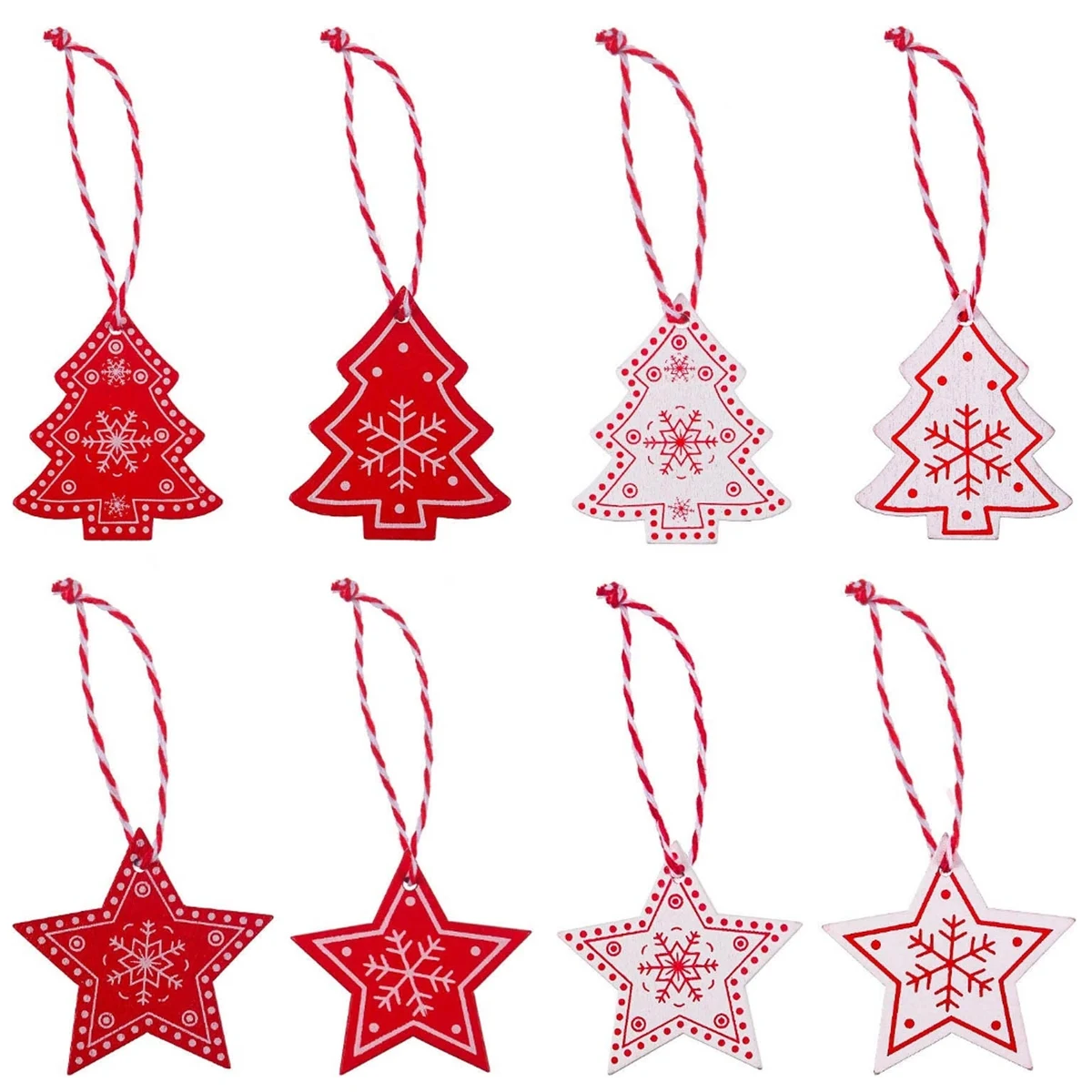 Wooden christmas tree pendant 1
