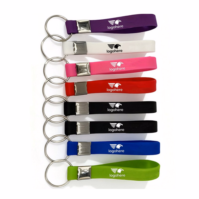 High Visibility Glow in The Dark Keychain Wristband