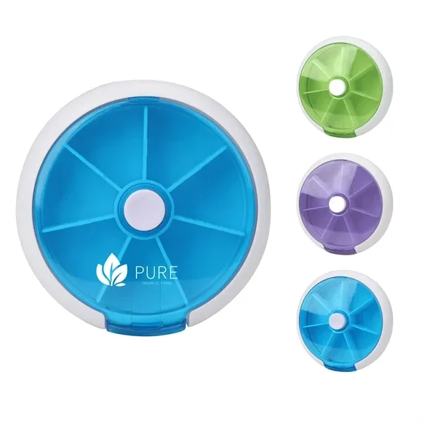 Custom 7 Day Rotating Pill Organizer Case — Weekly Medicine Management System 1