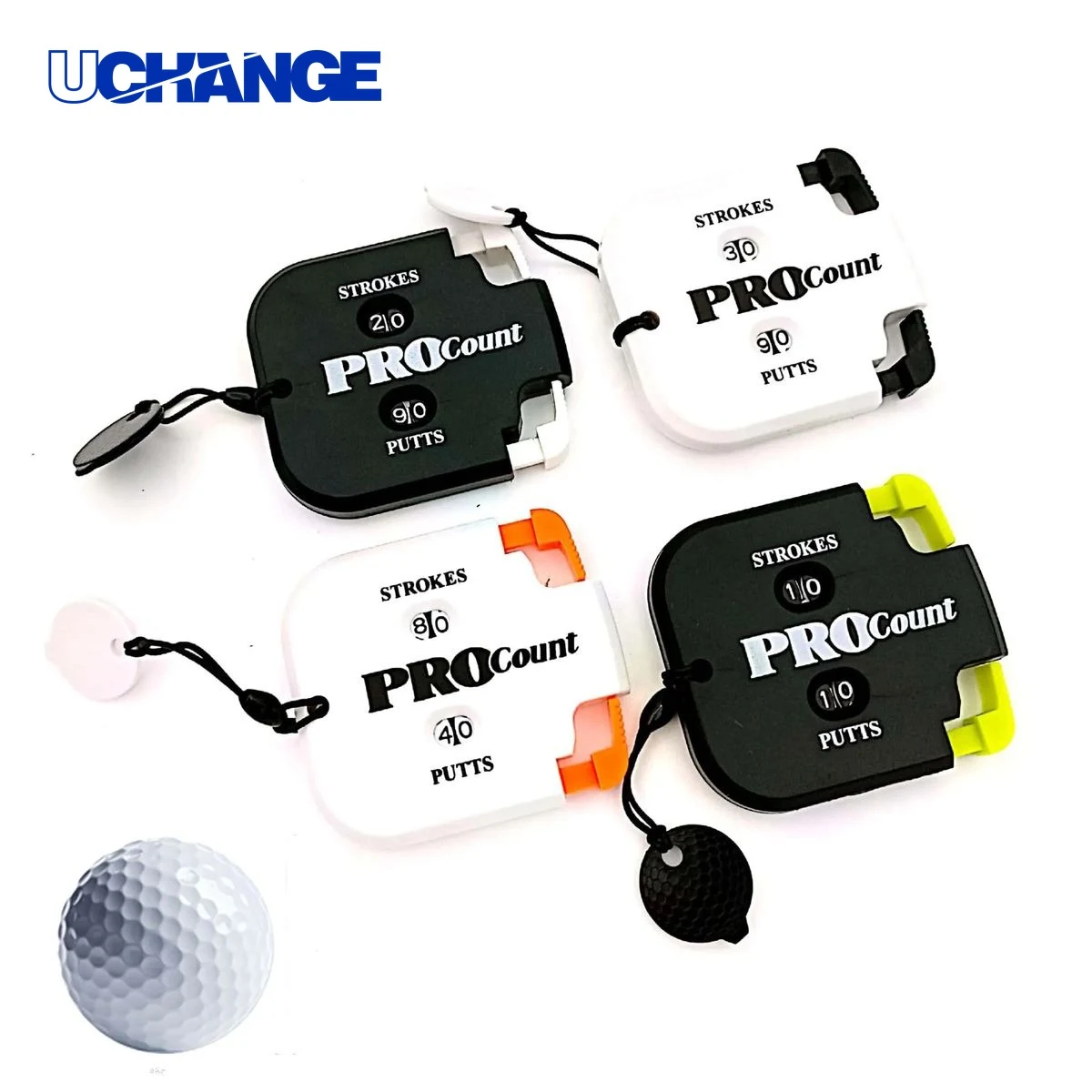 Golf Score Indicator 2 Player Stroke Counter Clicker Tool 1