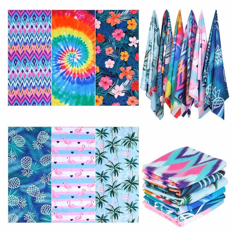 Sublimation Microfiber Large Full Color Beach Towel