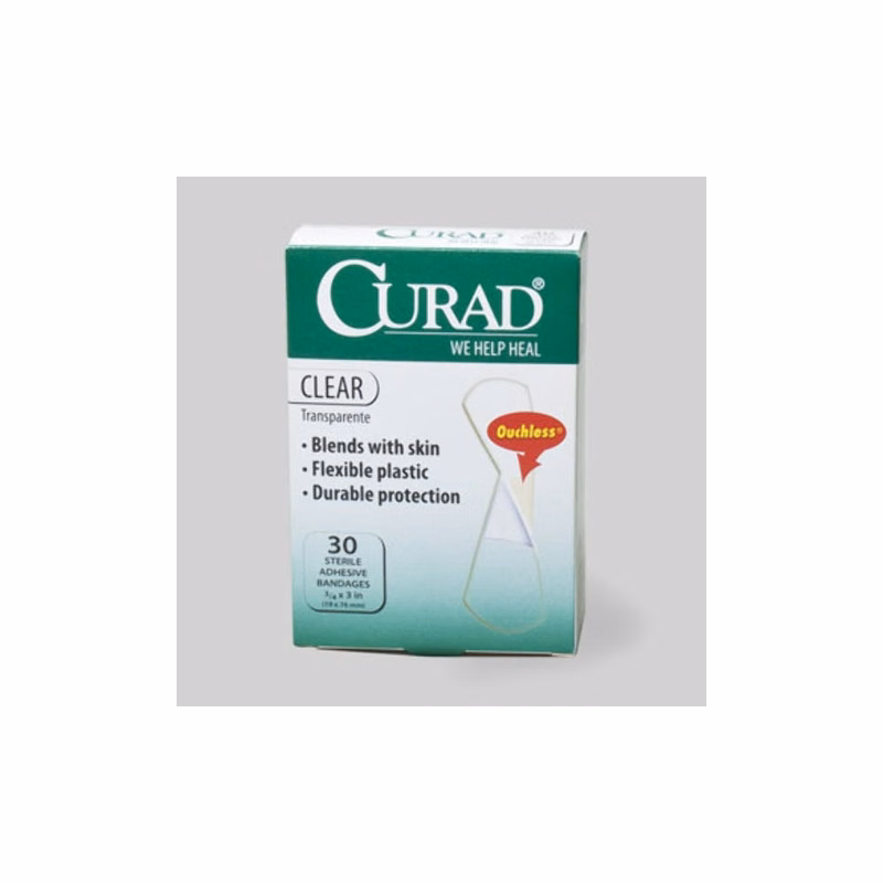 CURAD Clear Plastic Bandages - 30 Count