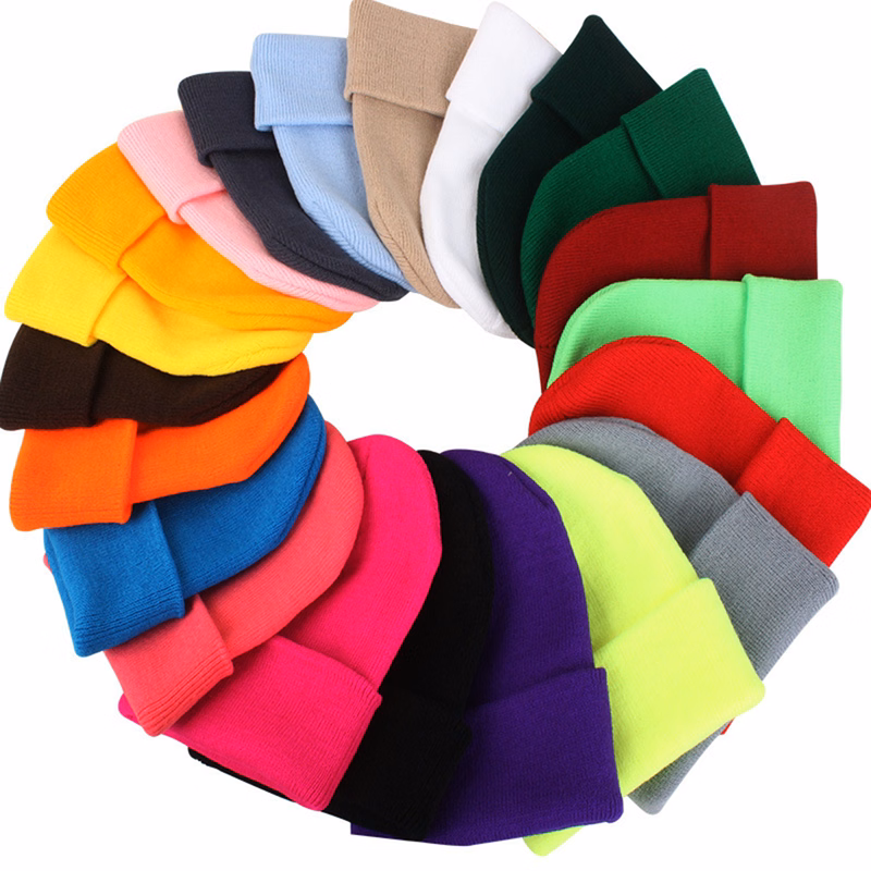 Winter Slouchy Knitted Beanie Caps