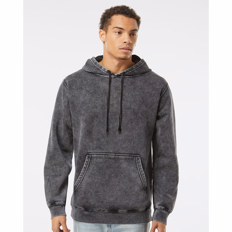 Unisex Midweight Mineral Wash Hooded Sweatshirt - PRM4500MW