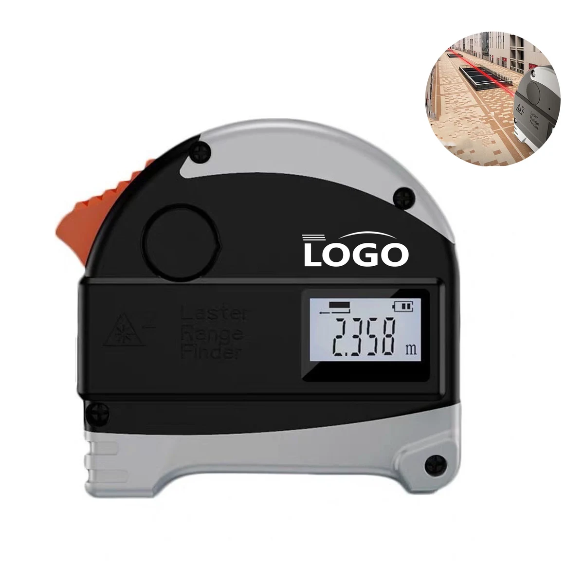 Laser Distance Tape Measure with 2-in-1 Function 1