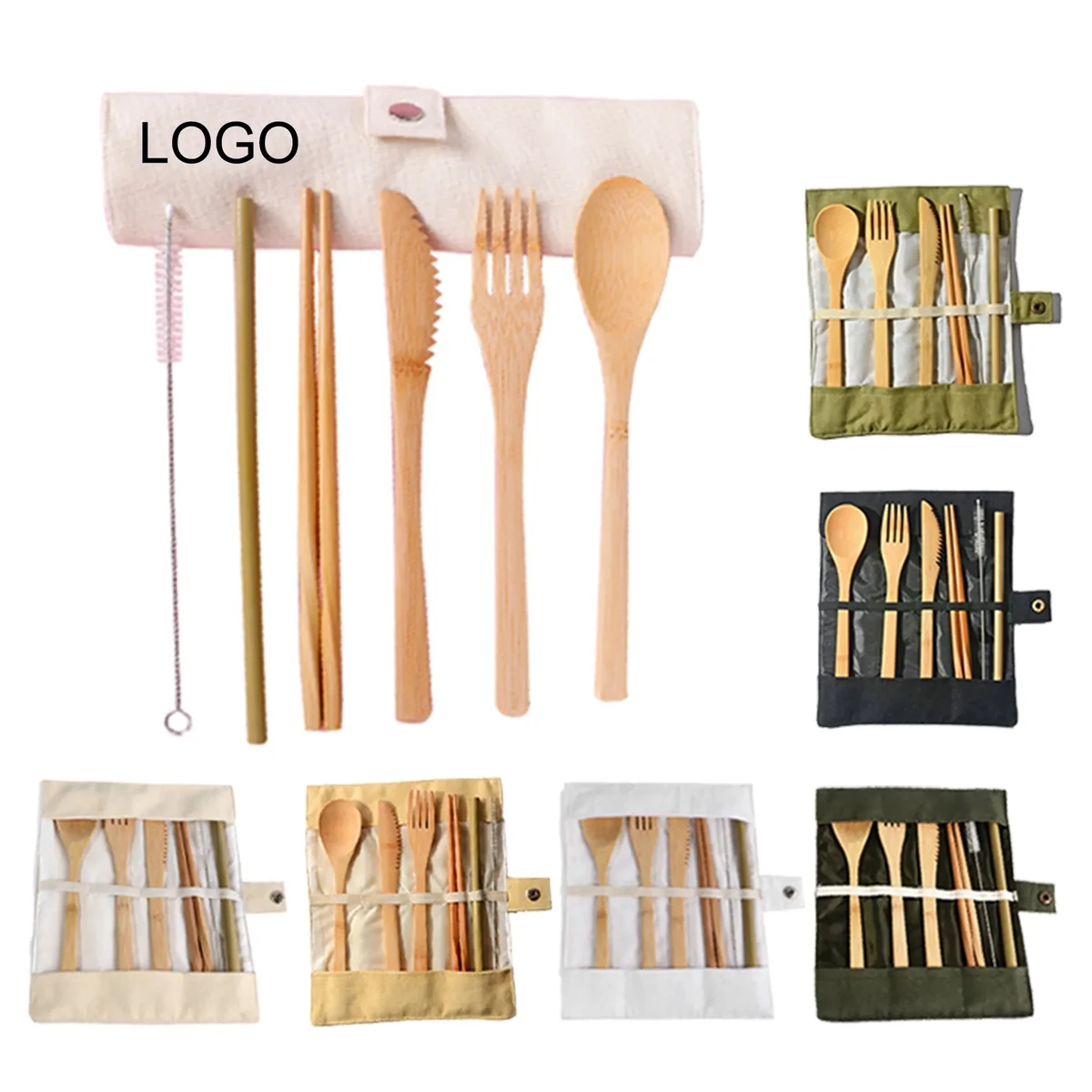 Portable Bamboo Cutlery Set 1