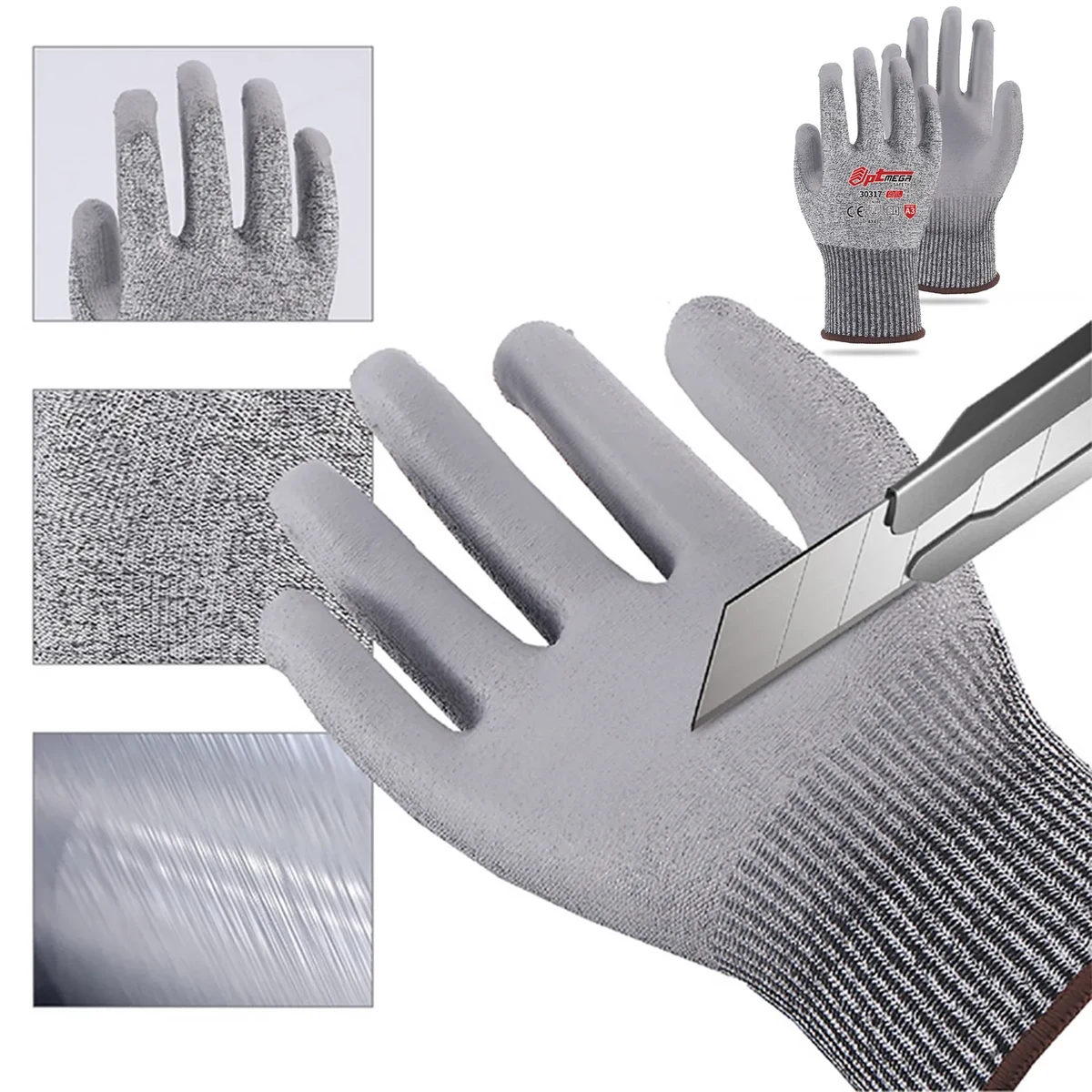 Grade 5 Anti-Cutting PU Gloves 1