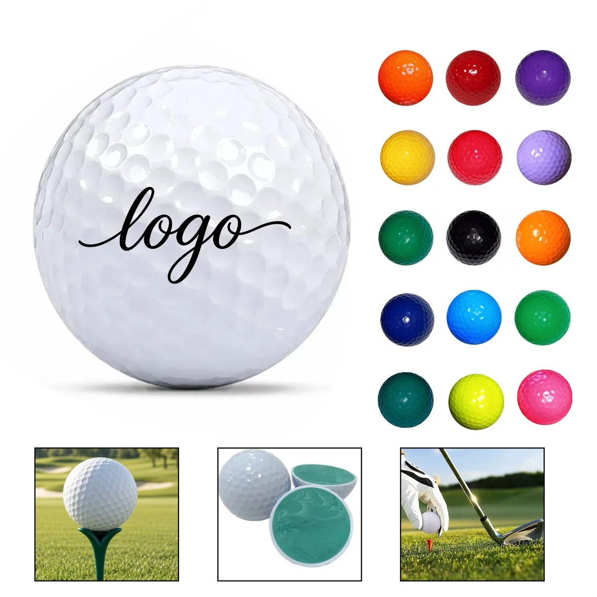 Custom Two-Layer Golf Ball MOQ 20 1