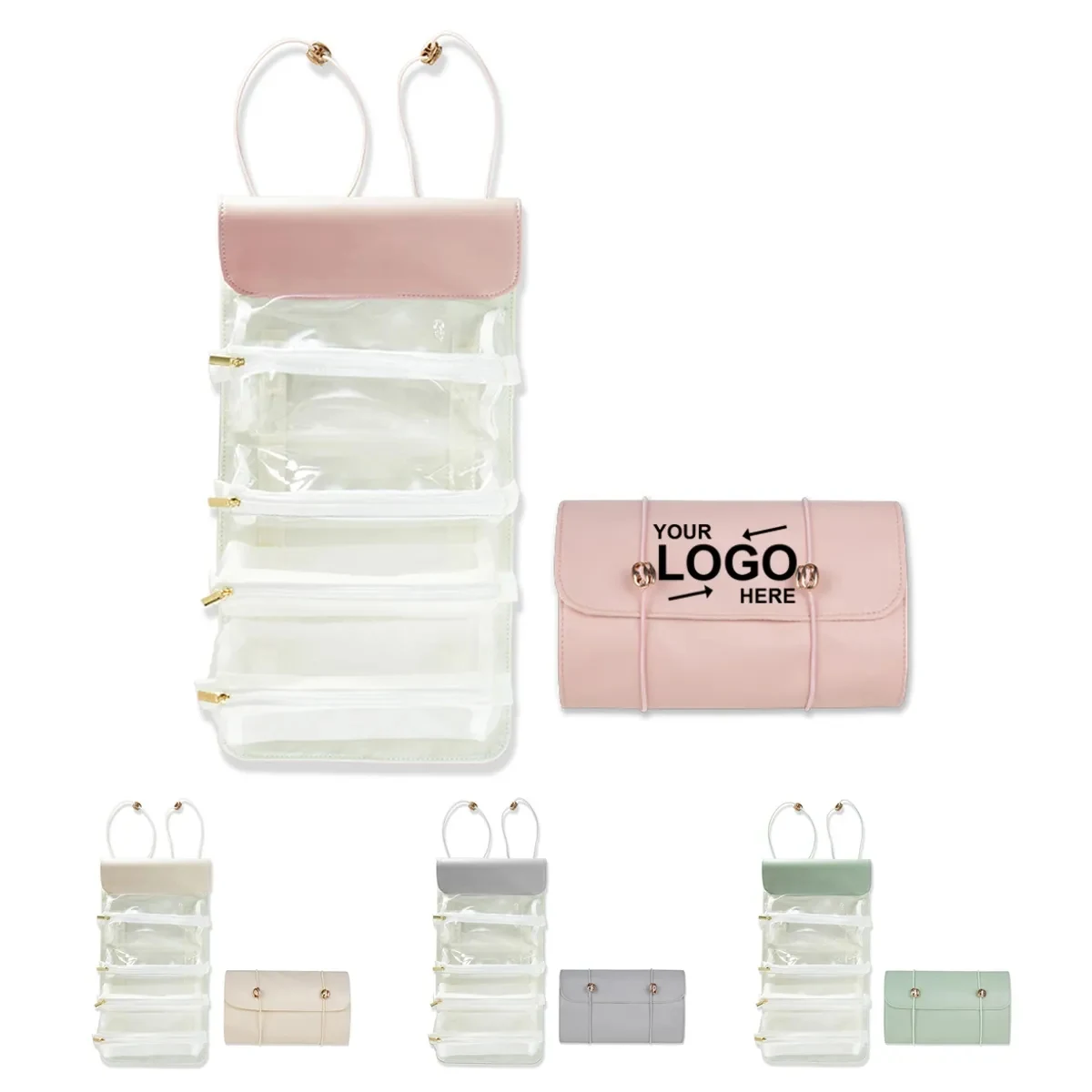 Roll Up Makeup Hanging Toiletry Bag 1