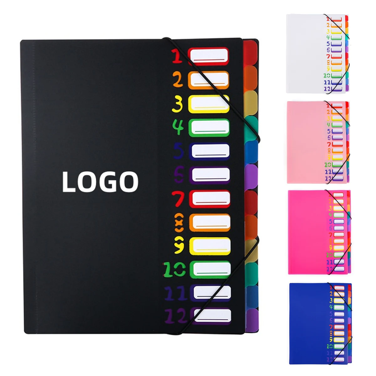 Rainbow Tab Expanding File Folder 1