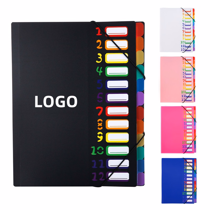 Rainbow Tab Expanding File Folder