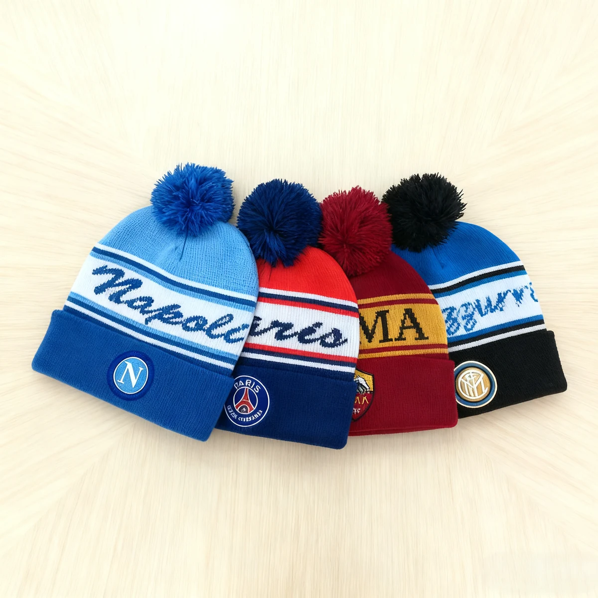 Winter Unisex Knitted Pom Pom Beanie Hat 1