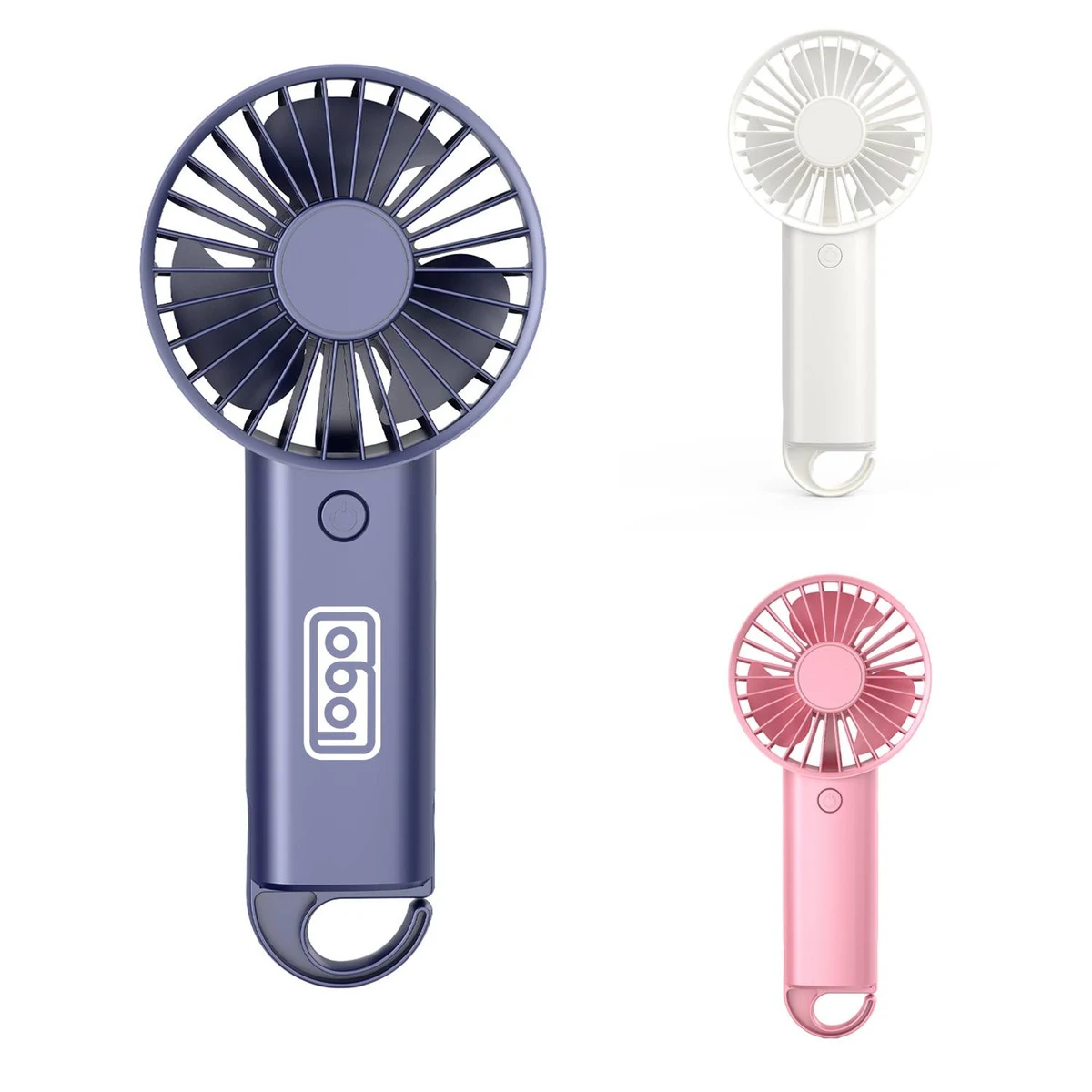USB Rechargeable Lightweight Handheld Fan with Base 1