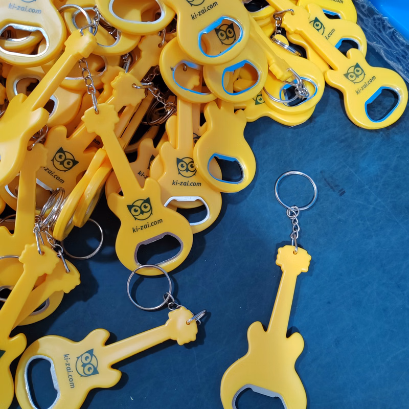 Guitar Keychain with Bottle Opener