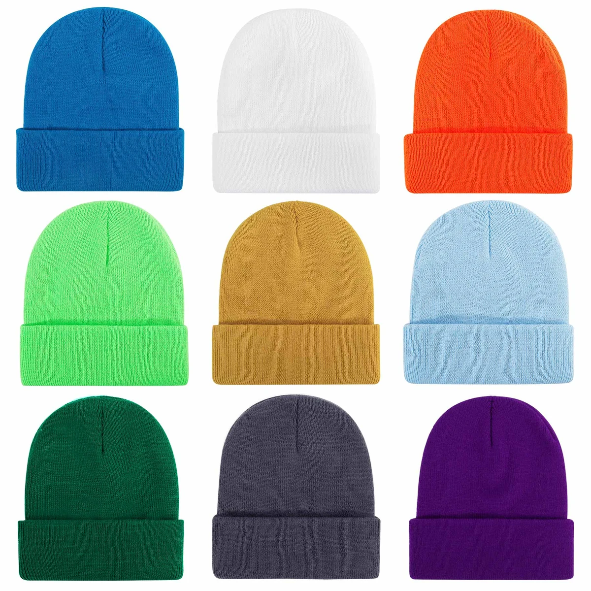 Unisex Winter Beanies Cuffed Knit Hat 1