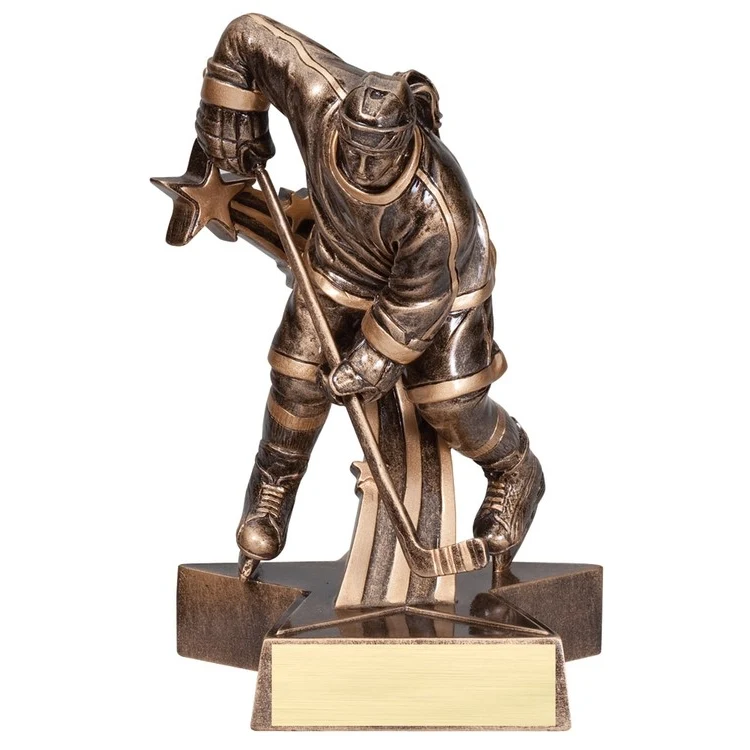 6 1/2" Tall Hockey Female Superstar Resin Award 1