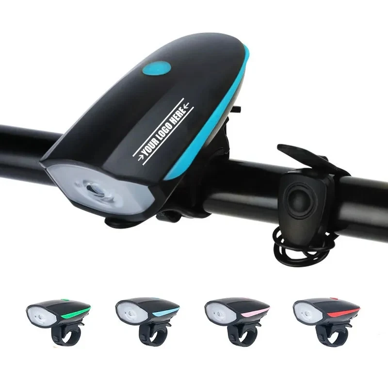 USB Rechargeable Bike Front Light with Horn 1