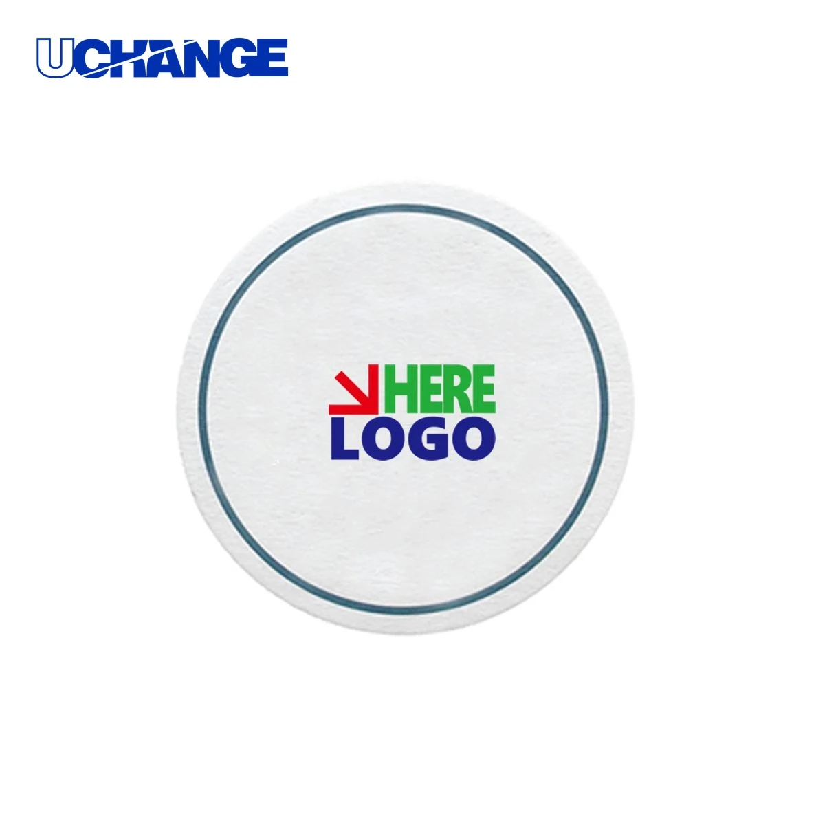 Round Absorbent Paper Coaster Mat 1