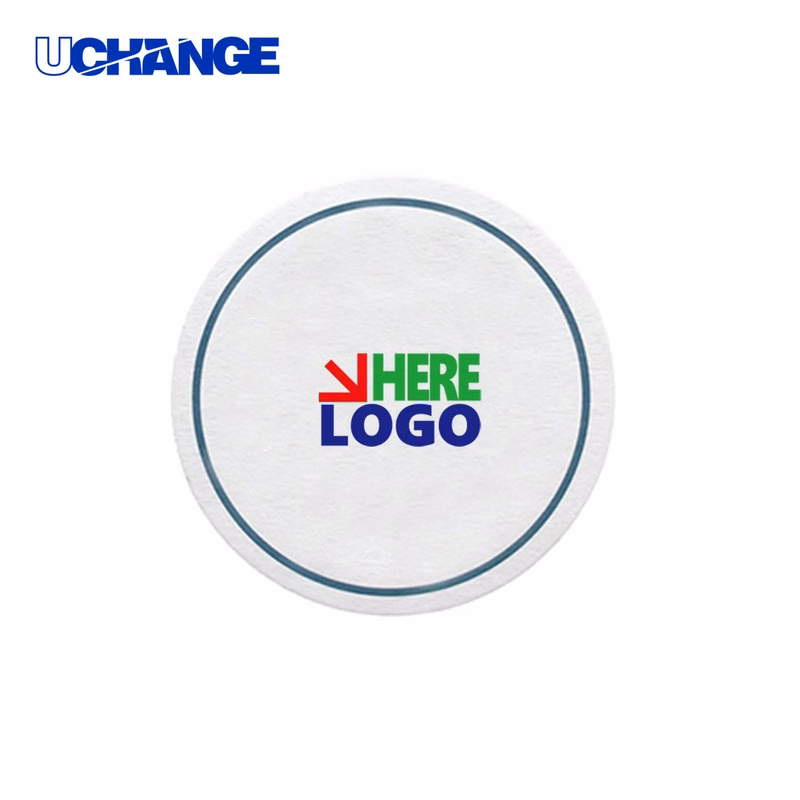 Round Absorbent Paper Coaster Mat