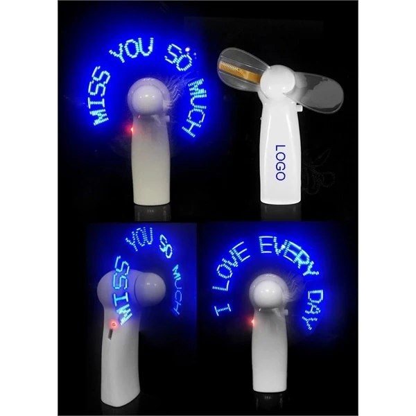 Flashing LED Handhold Fan 1