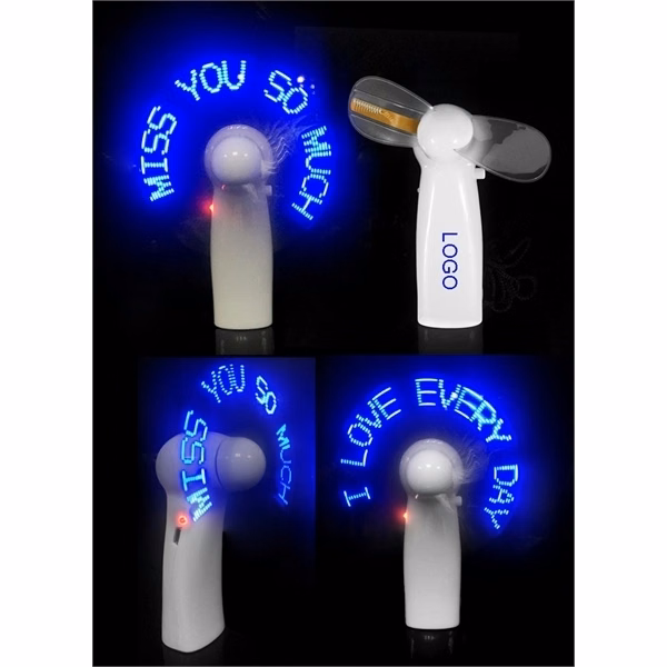 Flashing LED Handhold Fan